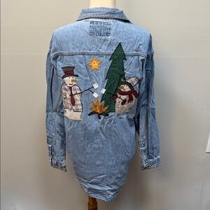 Vintage Milano Bay denim top women’s sz S